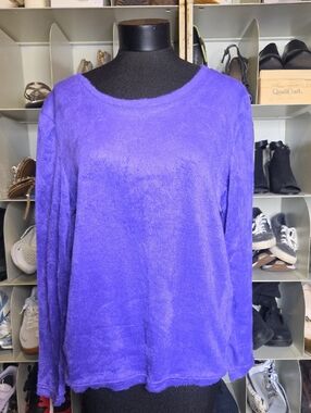 Just Love Plush Long-Sleeve Top - Violet